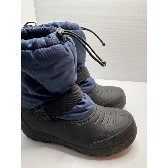 NORTHSIDE 3M Thinsulate Boys Snow Boots  Black Blue Size US 5 EU 37 (Box 15) - Picture 2 of 10